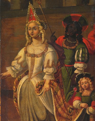 Paravent à quatre volets double face, c.1700 - Anglo Flemish School