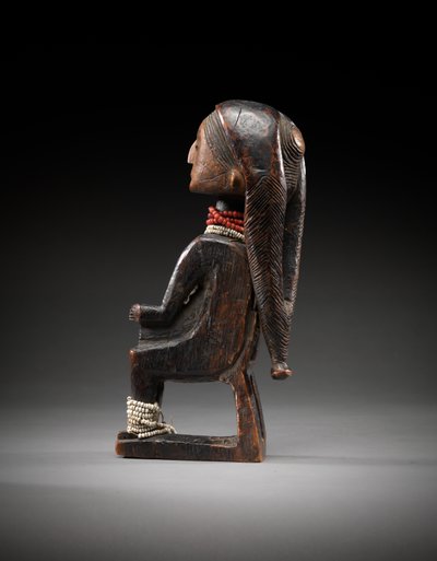 Pipe (bois avec perles de verre) - Angolan School