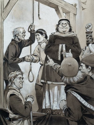 Justice médiévale (gouache sur papier) - Angus McBride