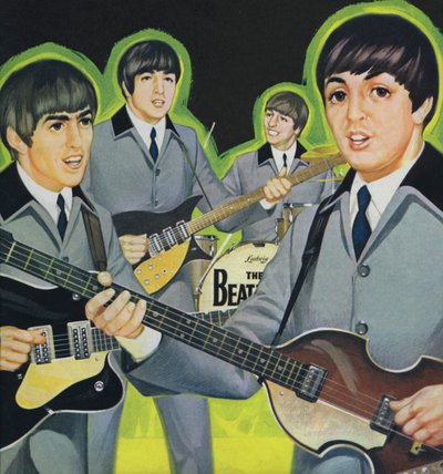Les Beatles (lithographie couleur) - Angus McBride