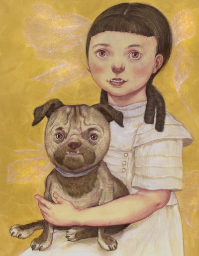 Fille avec un errant, 2019 - Anita Kunz