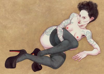 Nu avec Louboutins, 2016 - Anita Kunz