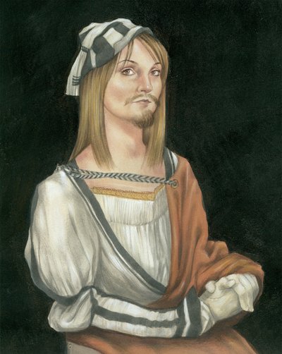 Autoportrait avec poils faciaux - Anita Kunz