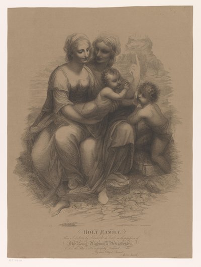 La Sainte Famille avec Jean-Baptiste et Élisabeth - Anker Smith