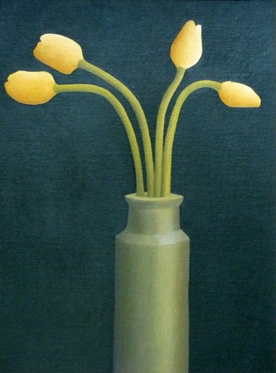 Quatre tulipes jaunes, 1982 - Anna Phillips