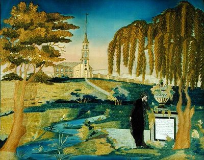 Femme debout au mémorial du mari de l