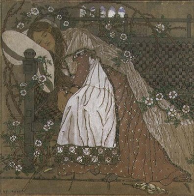Illustration de La Belle au bois dormant par Charles Perrault (1628-1703) - Ann MacBeth