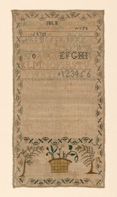 Échantillon, États-Unis, 19ème siècle - Ann Morris
