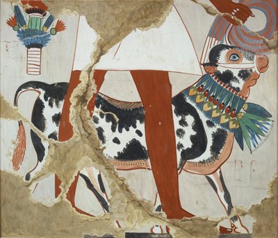 Copie de peinture murale de la tombe privée 226 de Heqareshu, Thèbes I, 1, 327, 20e siècle - Anna