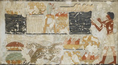 Copie de peinture murale, tombe privée 100 de Rekhmire, Thèbes, 20e siècle - Anna