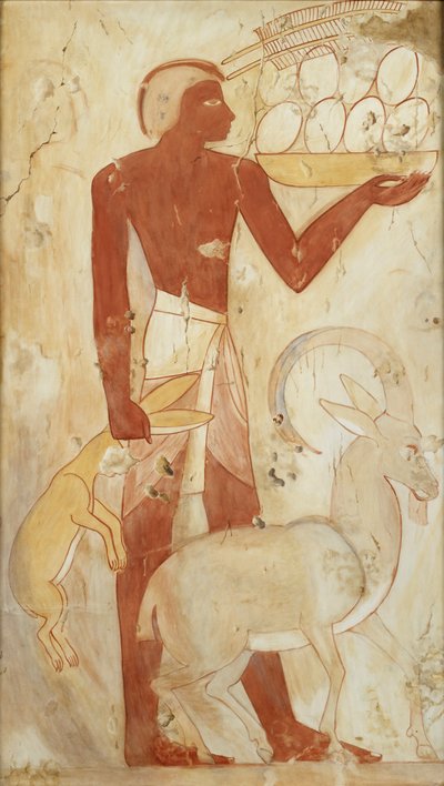 Copie de peinture murale, tombe privée 78 de Horemheb, Thèbes - Anna