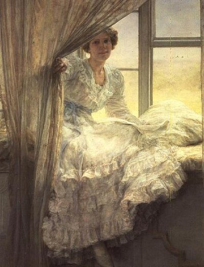 À la fenêtre - Anna Alma Tadema