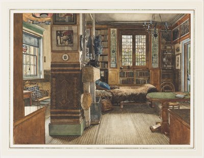 Bibliothèque de Sir Lawrence Alma-Tadema à Townshend House, Londres - Anna Alma Tadema