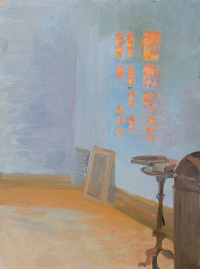 Soleil du soir dans le bureau de l