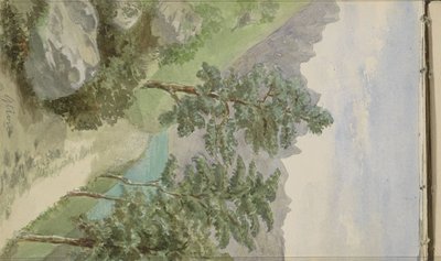 Paysage de montagne avec de l