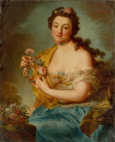 Autoportrait en Flora, vers 1766 - Anna Dorothea Therbusch Lisiewska