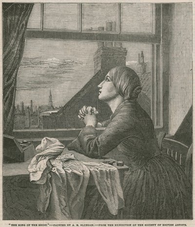 Le Chant de la Chemise - peint par A E Blunden (gravure) - Anna E. Blunden