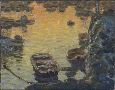 Une nuit de printemps pendant la saison de pêche. Étude de Lofoten, 1910 - Anna Katarina Boberg