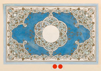 Dessin, Conception pour un couvercle de boîte, vers 1894 - Anna M. de Pool