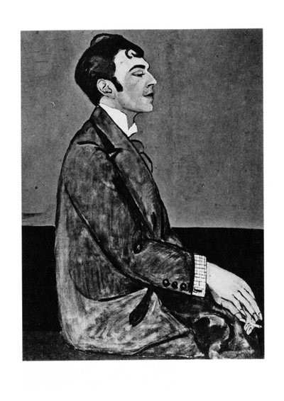 Portrait du poète Ossip Mandelstam - Anna Mikhaylovna Zelmanova Tchudovskaya