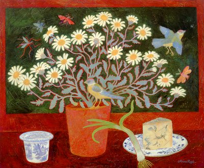 Pot en terre cuite avec marguerites - Anna Pugh