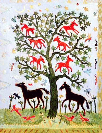Arbre de Gambie, 2005 (acrylique) - Anna Pugh