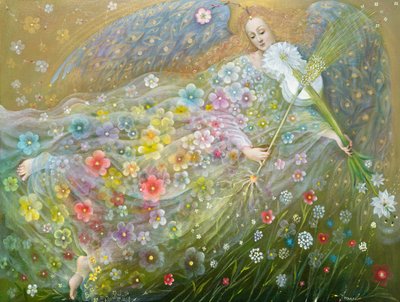 Ange du blé, 2018 (huile sur lin belge) - Annael Anelia Pavlova