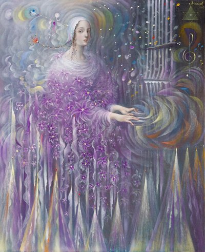 Poiesis-III : Religion, 2015 (huile sur toile de lin) - Annael Anelia Pavlova