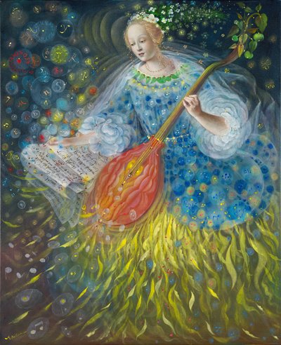 Poiesis-II : Science, 2014 (huile sur toile de lin) - Annael Anelia Pavlova