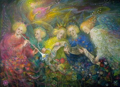 La lumière des mondes célestes, 2019 (huile sur lin belge) - Annael Anelia Pavlova
