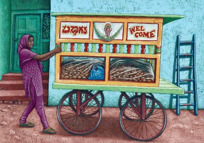 Vendeur de rue, Inde, 2019 - Annalisa Morrocco
