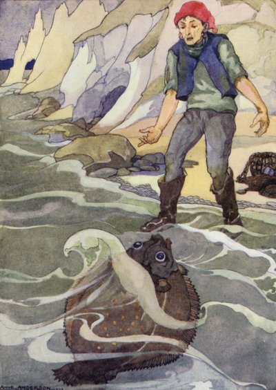 Le pêcheur et sa femme, conte de fées des frères Grimm - Anne (after) Anderson