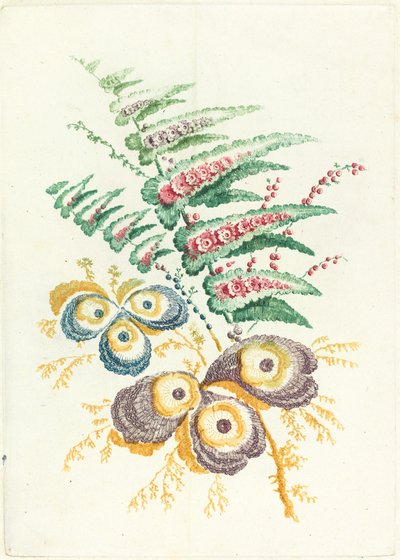 Fleurs fantastiques avec fleurs en coquille d