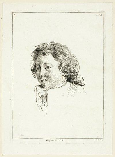 Tête de garçon (tournée vers la droite) - Anne Claude Philippe Caylus