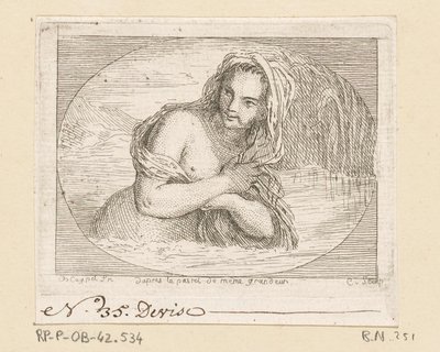 Femme se baignant dans une rivière - Anne Claude Philippe Caylus