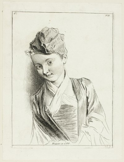 Tête de femme - Anne Claude Philippe Caylus