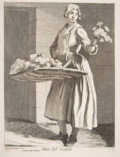 Vendeur de fleurs, 1738 - Anne Claude Philippe de Caylus