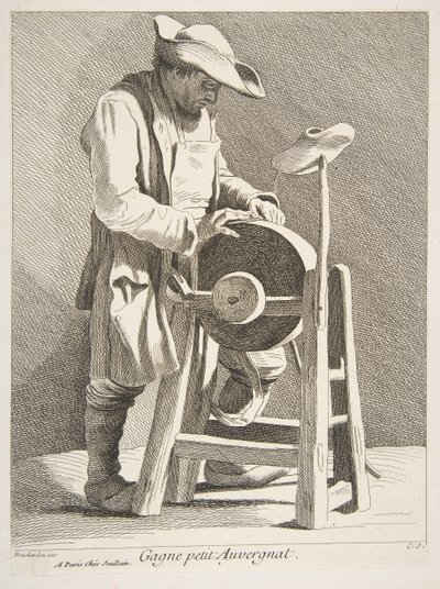 Aiguiseur de couteaux - Anne Claude Philippe de Caylus