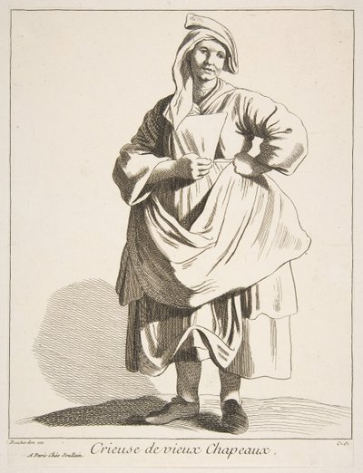 Vendeur de vieux chapeaux - Anne Claude Philippe de Caylus