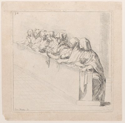 Sept Femmes Assises Derrière un Mur Bas - Anne Claude Philippe de Caylus