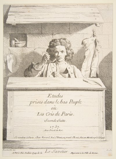 Le Cordonnier, 1737 - Anne Claude Philippe de Caylus