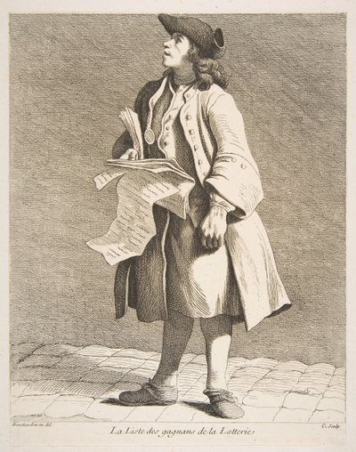 La Lecture des gagnants de la loterie, 1746 - Anne Claude Philippe de Caylus