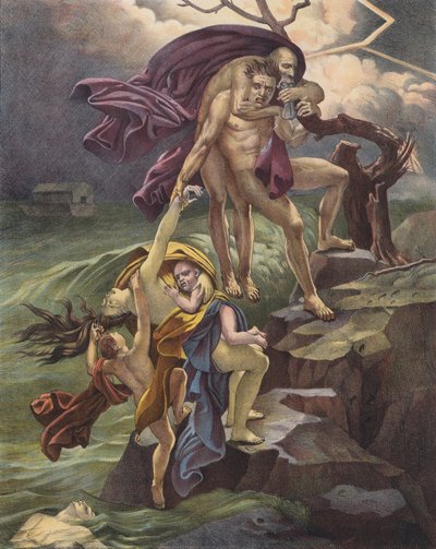 Le Déluge - Anne Louis (after) Girodet de Roucy Trioson
