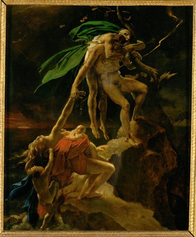 Scène du Deluge, Esquisse, Salon 1814 - Scène du Déluge ... - Anne Louis Girodet de Roucy-Trioson