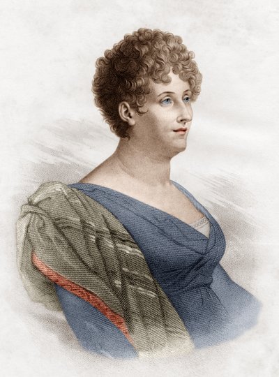 Constance de Salm aussi connue sous le nom de Constance Pipenet, femme de lettres - Anne Louis Girodet de Roucy Trioson