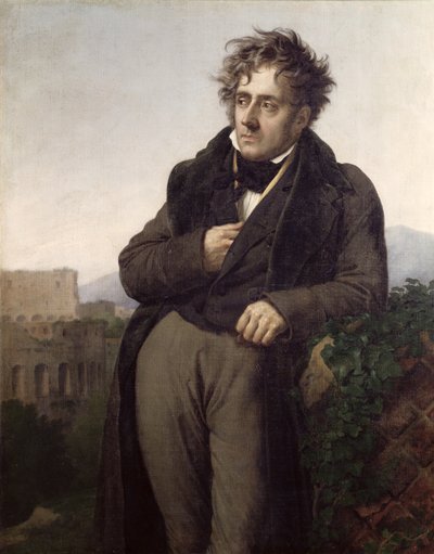 Portrait de François René (1768-1848) Vicomte de Chateaubriand, c.1811 - Anne Louis Girodet de Roucy Trioson