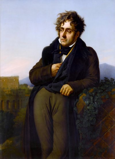 Portrait de François-René, vicomte de Chateaubriand 1768-1848 - Anne Louis Girodet de Roucy Trioson