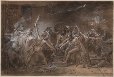 Le Serment des sept chefs contre Thèbes, vers 1800 - Anne Louis Girodet de Roucy Trioson