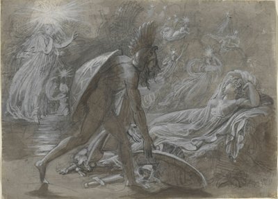 Fingal pleurant le corps de Malvina, extrait du Berrathon d
