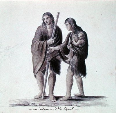 Un Indien et sa squaw - Anne Marguerite Hyde de Neuville